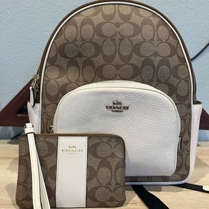 Coach backpack and wristlet